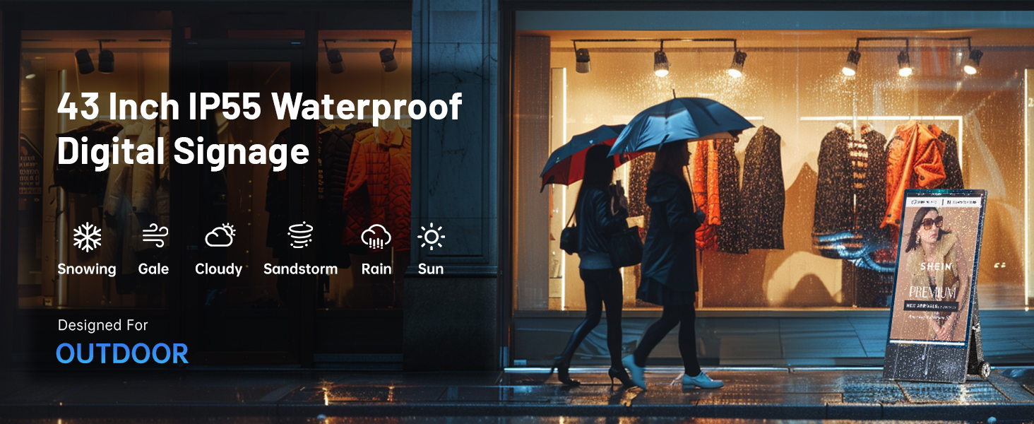 Outdoor digital signage