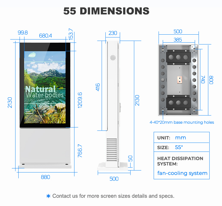 Outdoor digital signage